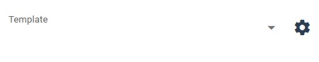 empty input box with an arrow and a gear